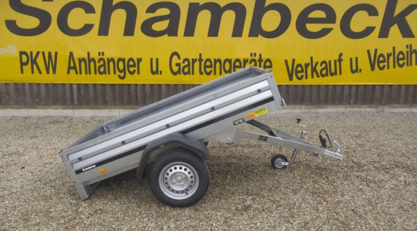 Brenderup Anhänger Tieflader Kippi 1205 SUB 750 kippbar