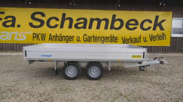 ⭐️ WM-Meyer Anhänger Hochlader 2000 kg 360x170x33cm ⭐️