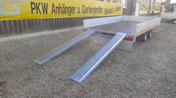 ⭐️ Eduard Anhänger 2700 kg 406x200x30 cm mit Rampen und Winde ⭐️