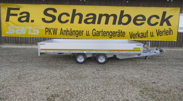 ⭐️ Eduard Anhänger 2700 kg 406x200x30 cm mit Rampen und Winde ⭐️