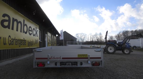 ⭐️ Eduard Anhänger 2700 kg 406x200x30 cm mit Rampen und Winde ⭐️