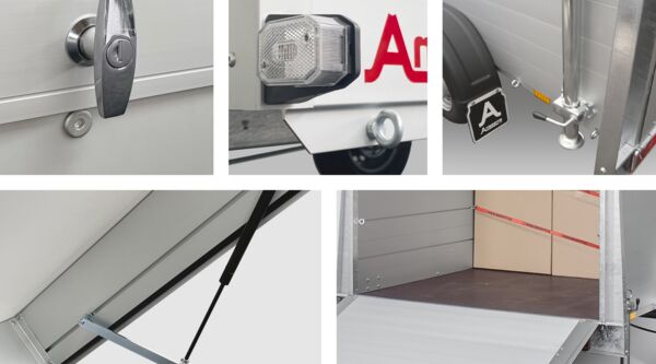 Anssems Deckelanhänger Urlaubsanhänger Fischer-Anhänger GTB 750 211x126 VT2
