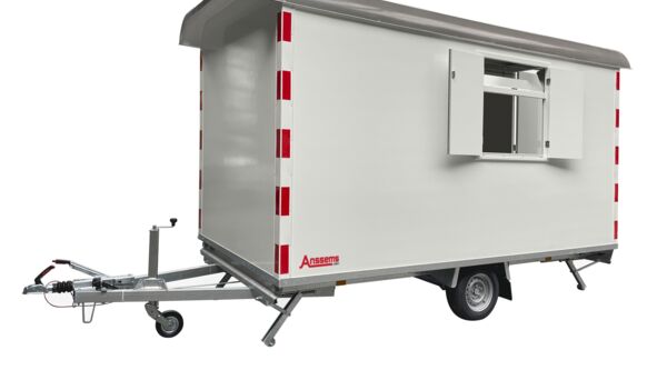 Anssems Bauwagen PTS 1400 390x188 mit Toilette