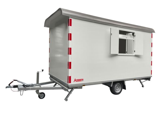 Anssems Bauwagen PTS 1400 390x188 mit Toilette