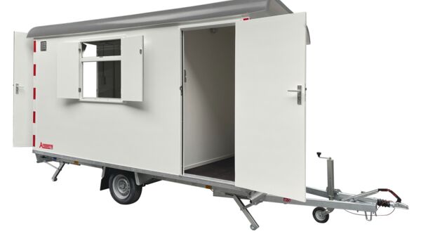 Anssems Bauwagen PTS 1400 390x188 mit Toilette