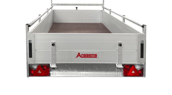 Anssems Tieflader BSX 750.250x130 Profi Serie mit Reling und H-Gestell