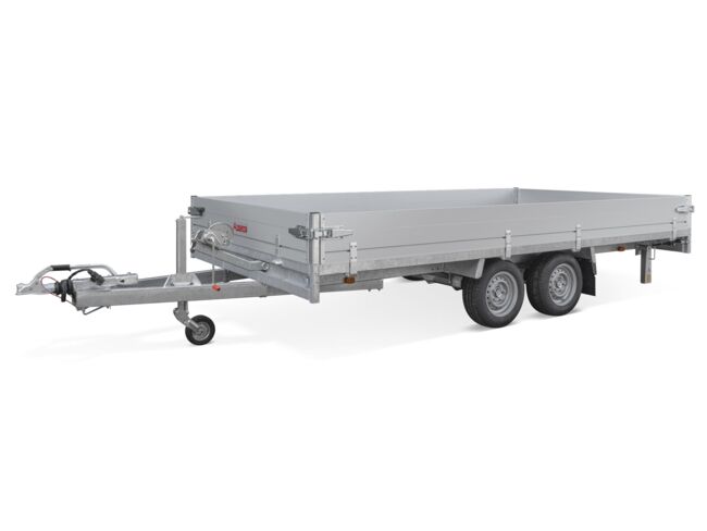 Anssems Hochlader Tandem ASX 3000.405x178 mit Rampen, Seilwinde und Stützen