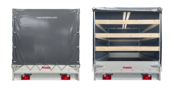 Anssems Hochlader Tandem PSX 2500.325x178 Profi Serie mit Aktionsplane 180 cm