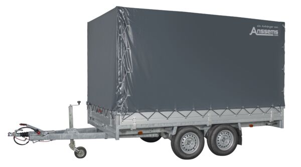 Anssems Hochlader Tandem ASX 2000.325x178 mit Rampen, Seilwinde, Stützen und Aktionsplane 180cm!