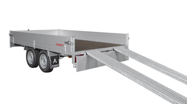 Anssems Hochlader Tandem ASX 2000.325x178 mit Rampen, Seilwinde, Stützen und Aktionsplane 180cm!