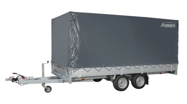 Anssems Hochlader Tandem ASX 2000.405x178 mit Rampen, Seilwinde, Stützen und Aktionsplane 180cm!