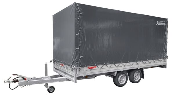 Anssems Hochlader Tandem ASX 3000.405x178 mit Rampen, Seilwinde, Stützen und Aktionsplane 180cm!