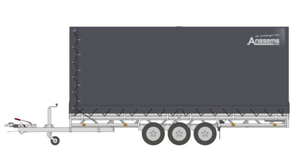 Hulco Anssems Hochlader Tridem Medax-3 3500.502x203 Komplett mit Aktionsplane 210 cm (Extra Hoch)